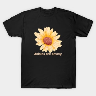 Daisies Minimalist Retro Flora Vintage Since Established T-Shirt